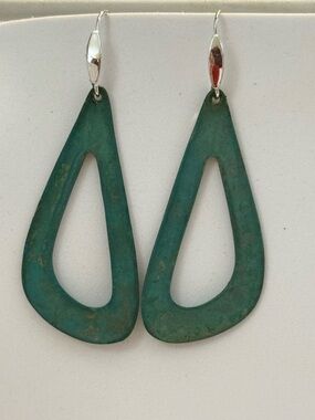 Robert Lee Morris Verdigris Green Teardrop Women’s Earrings